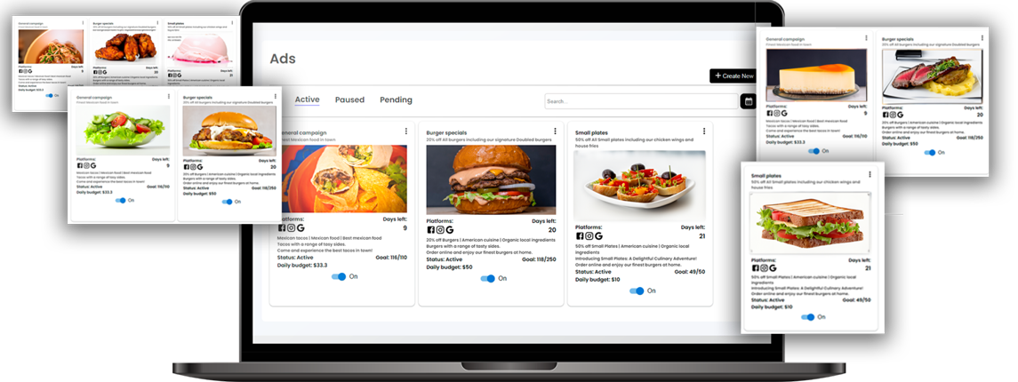 manage and generate ads - ncentiv dashboard